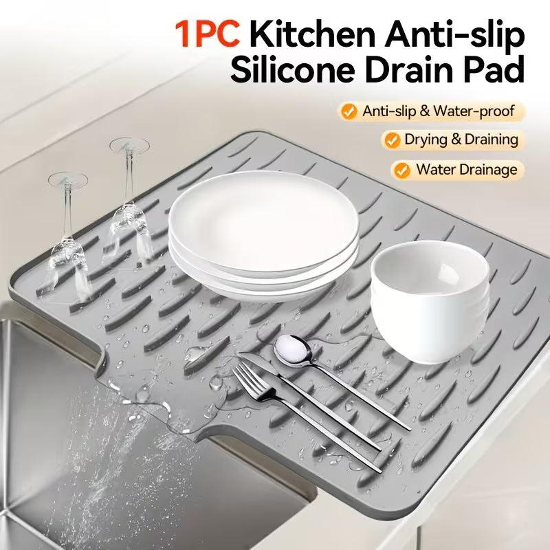 Anti-slip drain mat with high temperature resistance