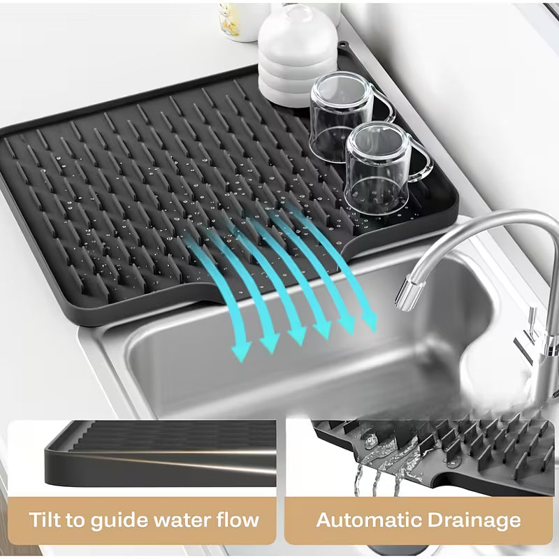 Anti-slip drain mat with high temperature resistance