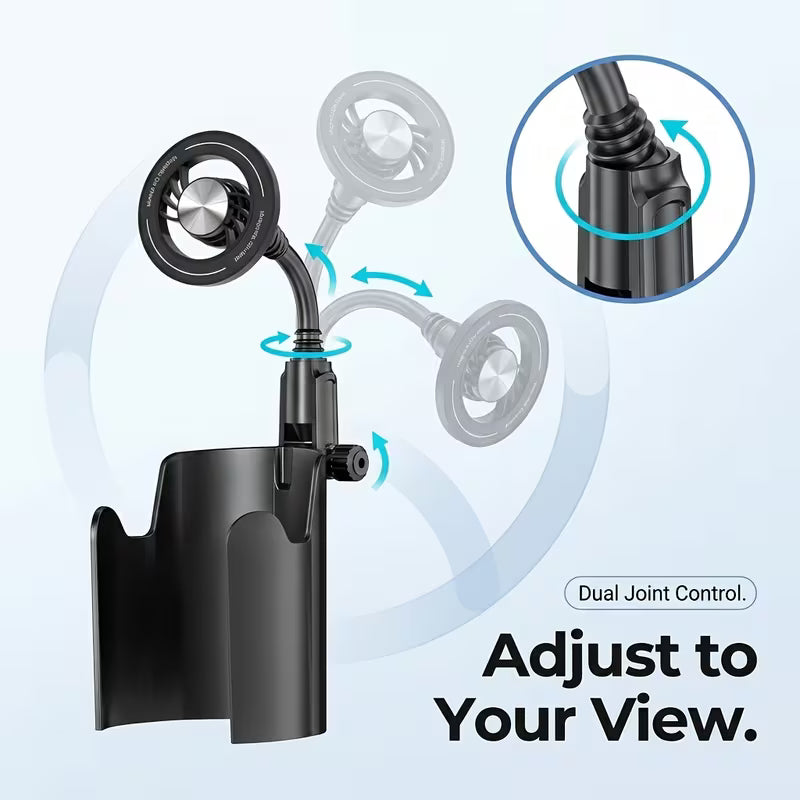 2-in-1 Cup Holder with Phone Stand