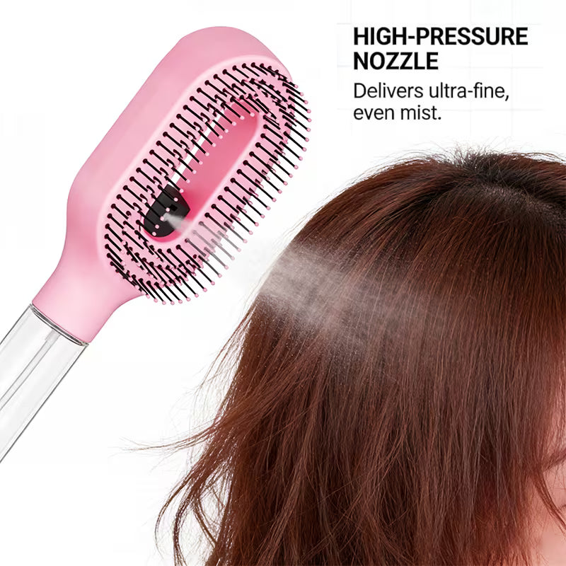 2-in-1  Hair Brush with Water Mist