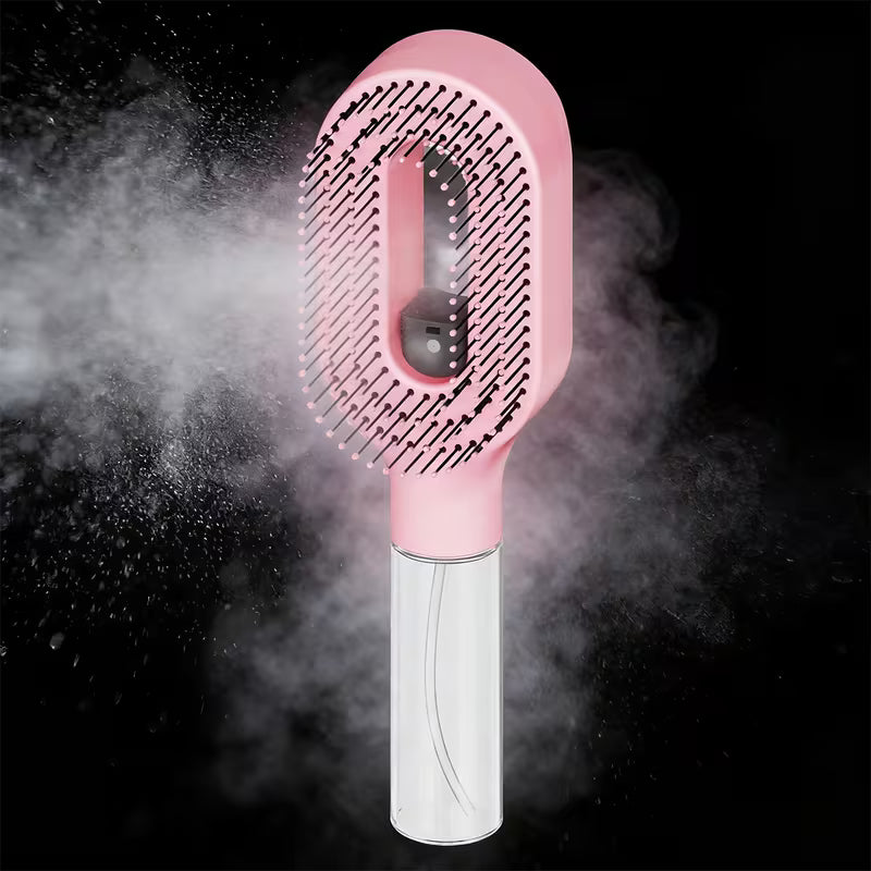 2-in-1  Hair Brush with Water Mist